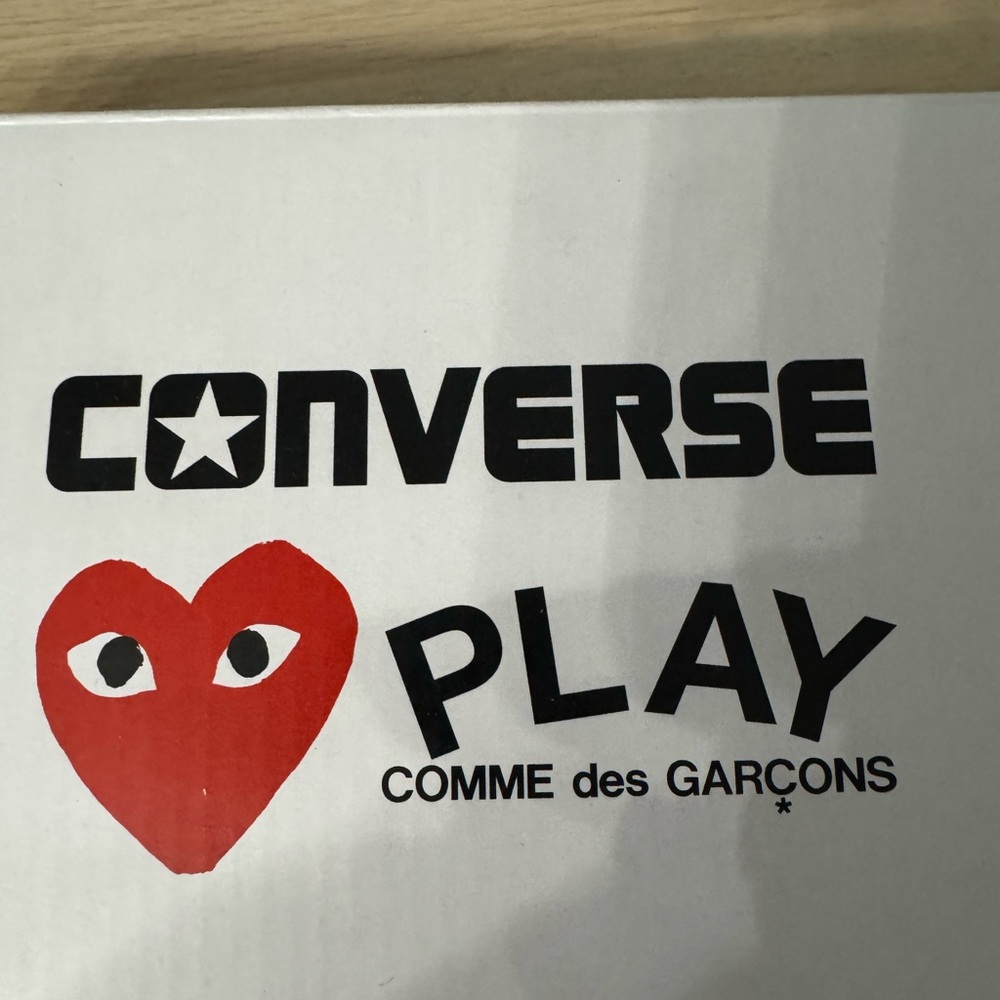 Comme des Garcons PLAY Red and Black Sneakers